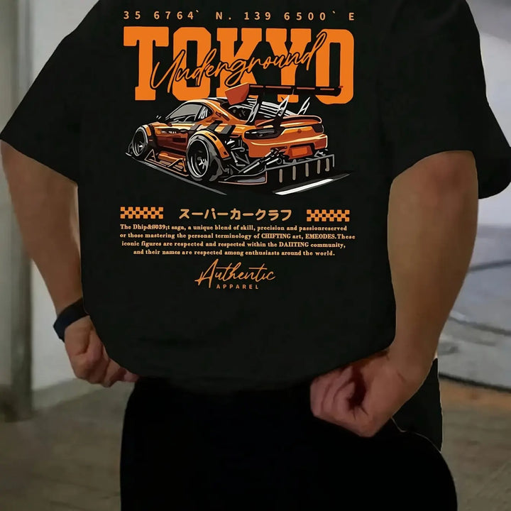 Tokiyo | Mens Tokyo Print Cotton T Shirt