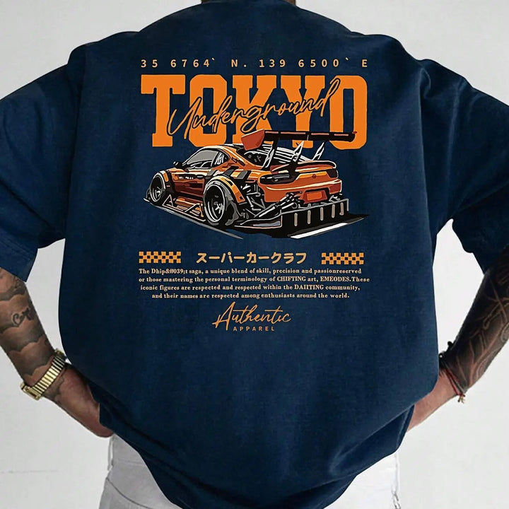 Tokiyo | Mens Tokyo Print Cotton T Shirt