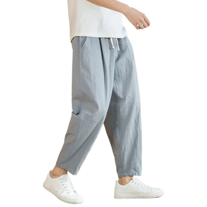Shinrai | Relaxed Linen Drawstring Street Pants