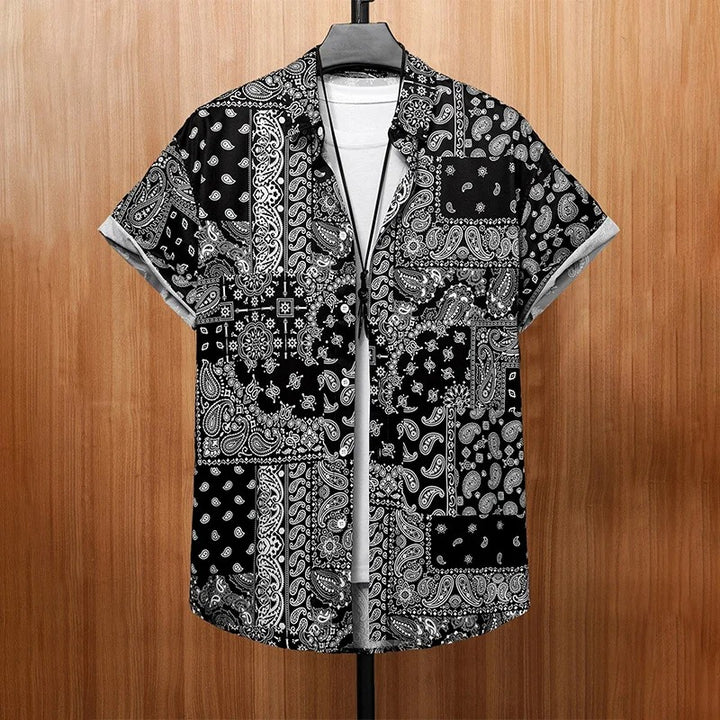 Yamato | Graffiti Floral Summer Button-Up Shirt